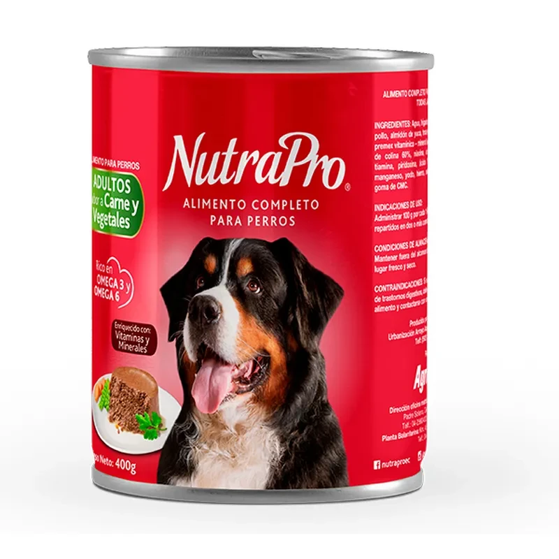 NUTRAPRO LATA PERRO 400GR CARNE